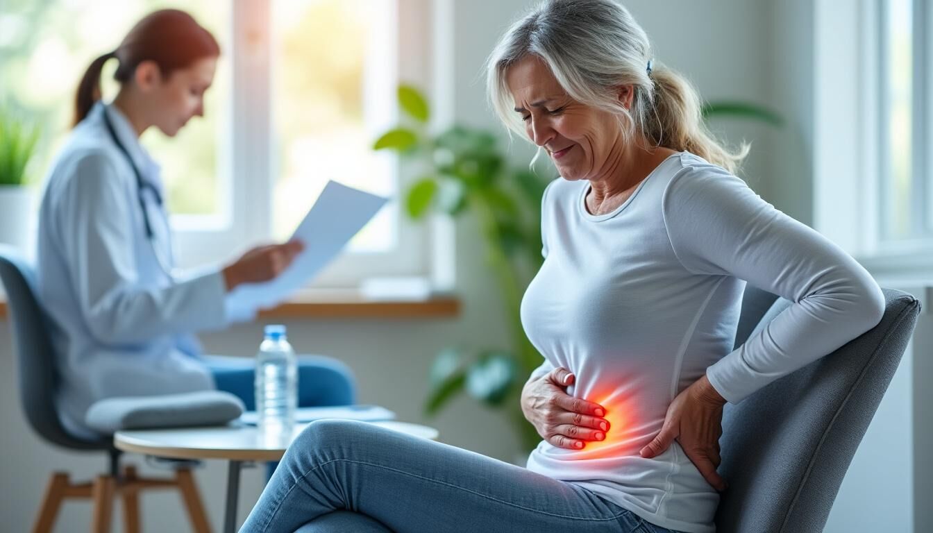 Douleur bas du dos et bas du ventre en simultané : causes fréquentes