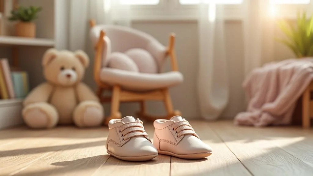 Chaussures souples bébé en cuir flexible pour accompagner en douceur les premiers pas de bébé